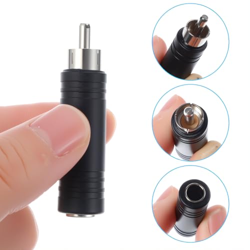 Adaptador 6.35mm a RCA Pack x4 miniatura 7