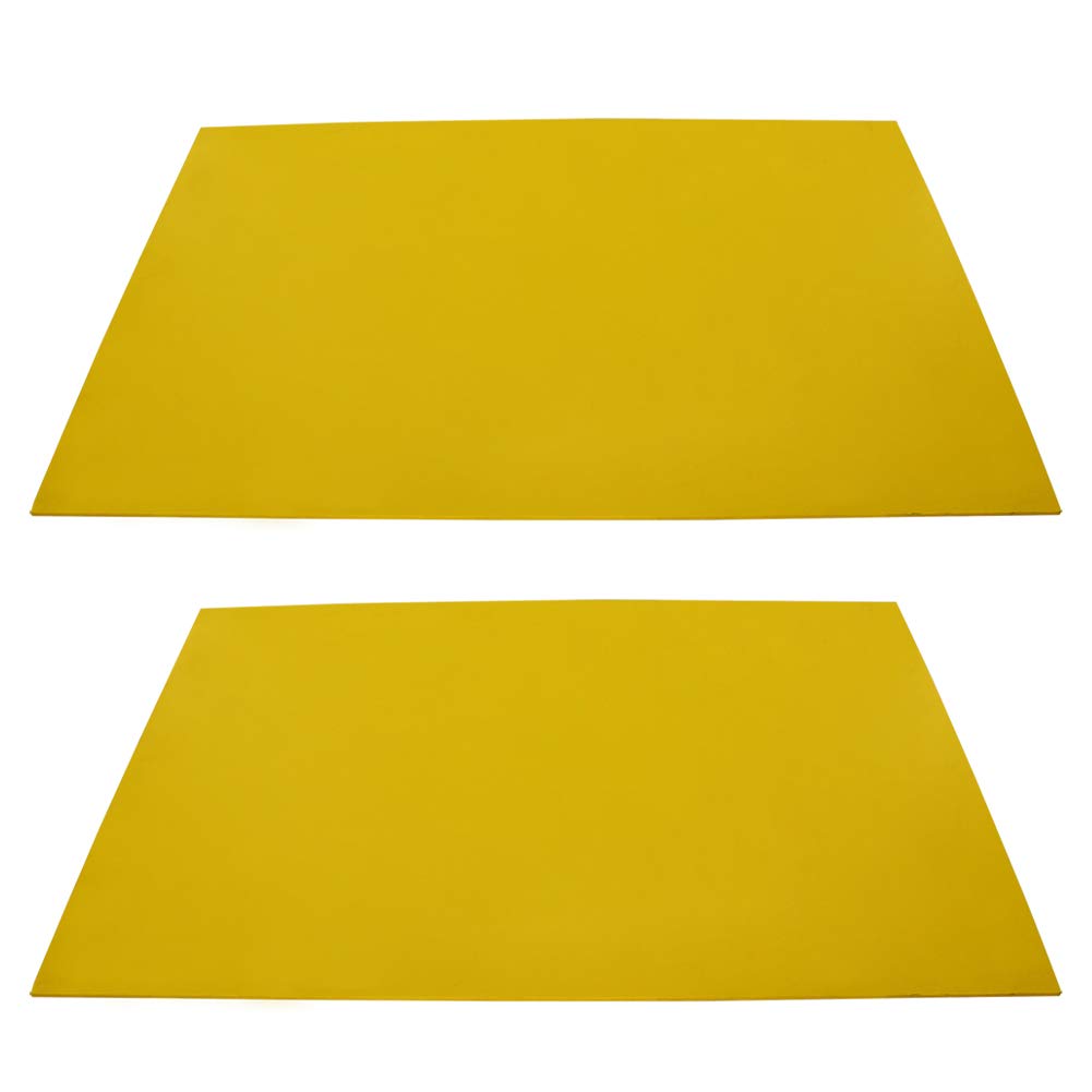Othmro 2 pannelli in schiuma di PVC, 40 cm x 60 cm, 3 mm di spessore, fogli gialli per cosplay, scrapbooking, progetti fai da te e artigianato