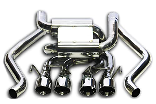 NXTSTEP PERFORMANCE Axle Back Exhaust Back compatible with 2009-2013 C6 Corvette EX3033A