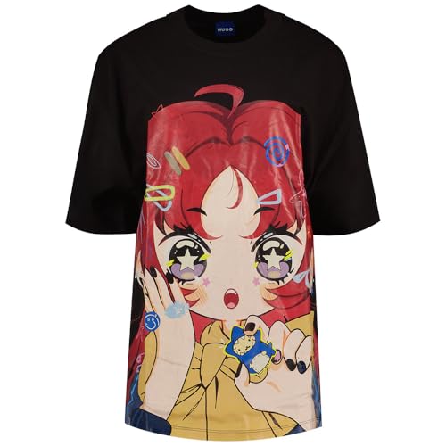 T-Shirt Femme Hugo Oversized Tee en coton ample et décontracté