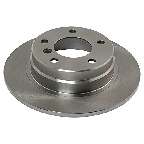 Image of TRQ Rear Brake Pad and Rotor Set Semi Metallic Rotors | For 1992-1998 BMW 318i 1992-1997 318is 1998-1999 323i 1992-1995 325i 1996-1998 328i 1996-1999 328is