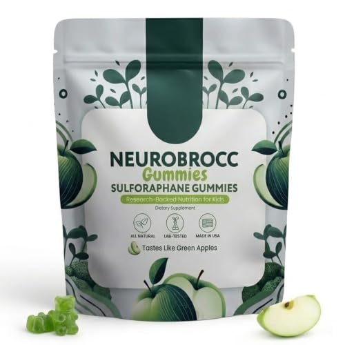 Neurobrocc Gummies For Kids With Broccoli Sprouts Antioxidant for 4+ 60Cts