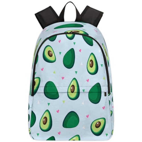 Sac à dos avocat 17.4L décontracté pour école et voyage tout âge