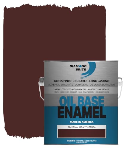 Diamond Brite Oil-Based Enamel Paint, Mahogany, 1 Gallon, 32450-1