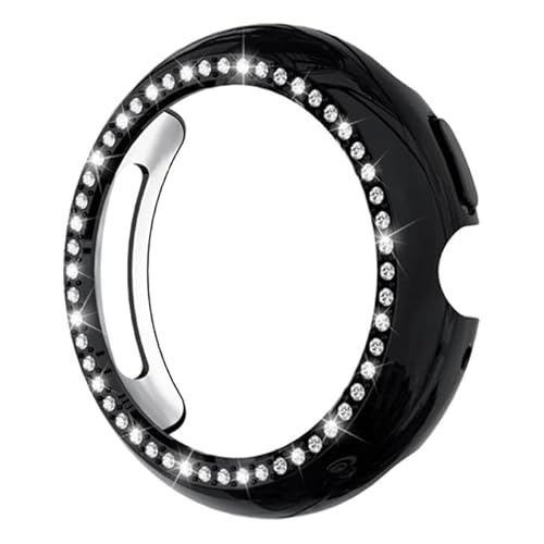 Google Pixel Watch 4 �Ή� 41mm / 45mm | �P�[�X �J�o�[ �{�� �ی� ��� �X�N���[�� �f�B�X�v���C PC �n�[�h �d�� (�u���b�N, 45mm)