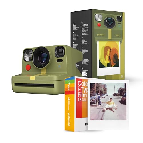 Supporto per treppiede Polaroid Now+, Strater Kit + 2 y-Type Color Films (Green)