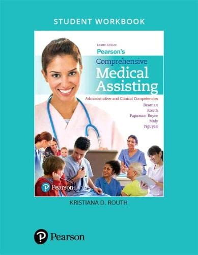 Student Workbook For Pearson's Comprehensive Medical Assisting: Administrative And Clinical Competencies #TOP6