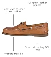 Sperry Men's Authentic Original 2-Eye Leather Boat Shoe, Sahara, 10 — image 3