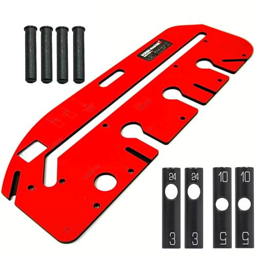 Scribe-Master KWJ750PRO 750mm Kitchen Worktop Router Jig Masons Mitre Jointing Template Sightline Front-Edge Alignment Window 5 Backset Cams (335mm) 30mm Guide Bush Compatible UK Made