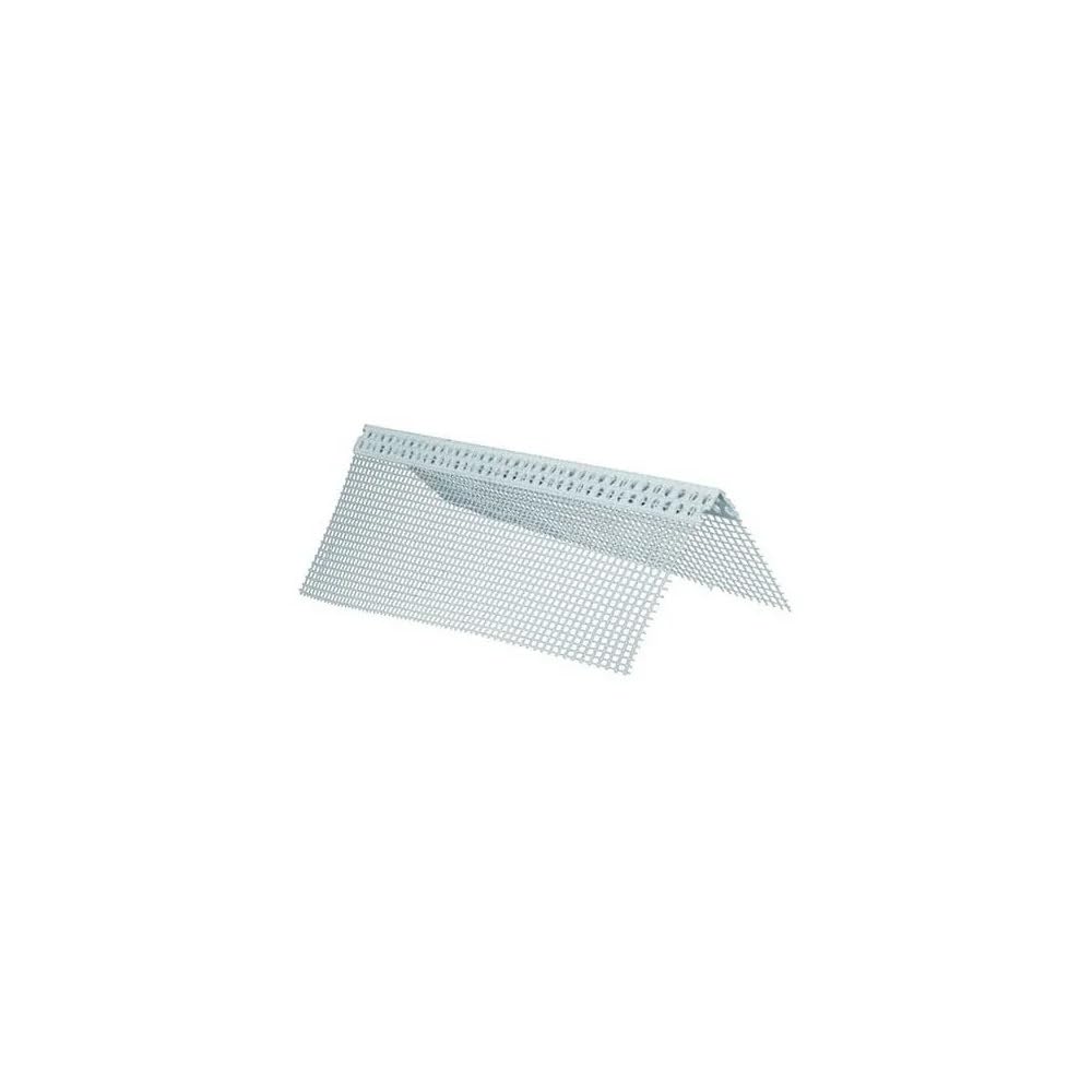 Paraspigolo regolabile in pvc con rete - rotolo 25 metri