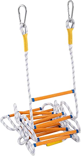 Rope Ladder, 13ft Home Safety Emergency Portable Rope Ladder - Essential Escape Tool for Safety and Survival