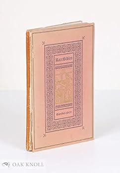 Hardcover Rare Bibles,: An introduction for collectors and a descriptive check-list, Book