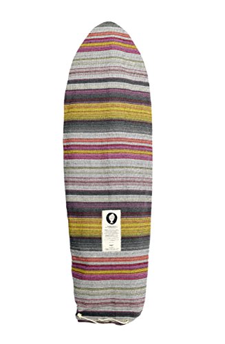 Open Road Goods Grey Surfboard Bag/Surfboard Sock Cover Travel Bag, Handmade! Awesome Surf Accessory! 8\'0 (Good for Shortboards, Guns, Fish Boards, and More!)
