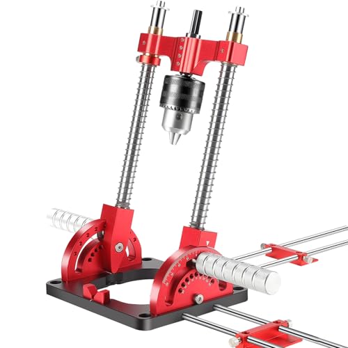 Image of Portable Drill Guide Multi Angle Drill Guide Self-Centering Precision Drilling Jig Attachment for Drilling Angled or Straight Holes,Heavy-Duty 0° to 60° Angle Drilling Guide