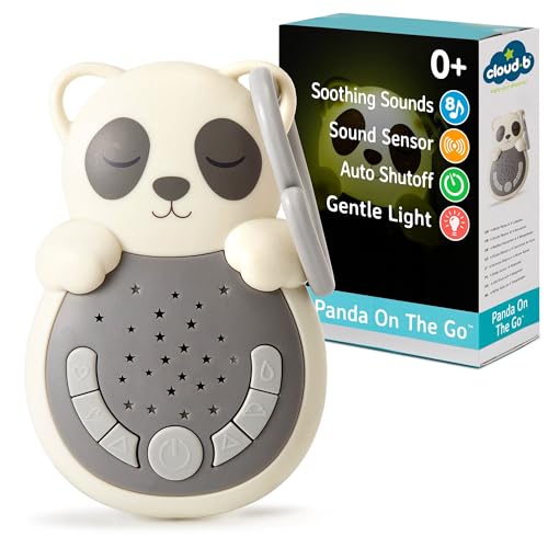 Image of Cloud b Travel Comforting Sound Machine w/ Calming Light | 4 White Noise and 4 Lullabies | Re-Activating Smart Sensor | Sweet Dreamz On the Go™ - Panda