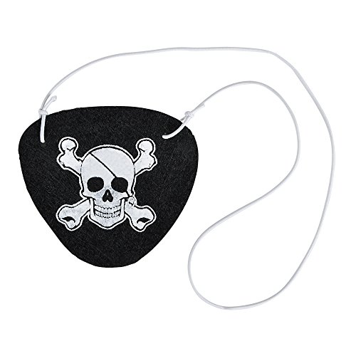 Cache-œil pirate confortable avec élastique doux pour déguisement sans irritation