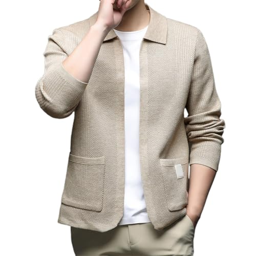 Chaqueta de lana de invierno contra el frío con cuello chal protector