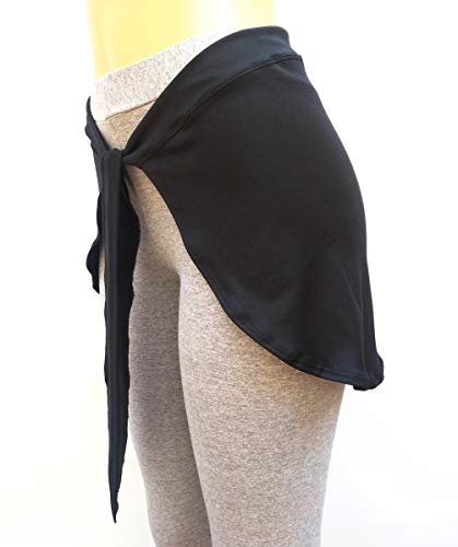 kit 3 tapa bumbum de amarrar com bolso lateral para celular (preto)