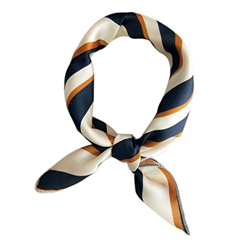 Mentin Foulard Carré, Bandana Cheveux Multifonction - Doux Satin Bandeau de Tête - pour Femme Fille (7#)
