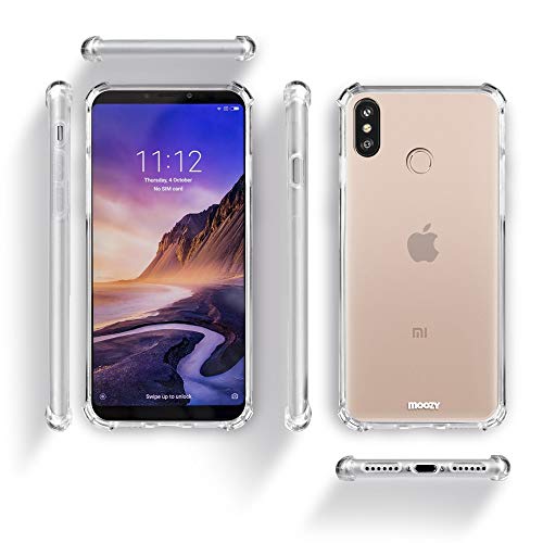 Moozy Cover Silicone Trasparente per Xiaomi Mi Max...
