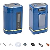 BlissfulAbode Tragbare Angelsauerstoffpumpe mit 2200 mAh/4000 mAh Akku, 3–5 l/min Belüftung &...