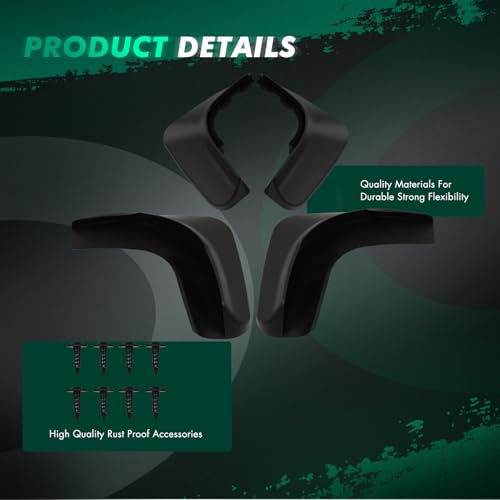 Image of SCITOO Set of 4PCS Universal mud Flaps for 2010-2014 for Volkswagen for Golf,2010-2014 for Volkswagen GTI Front & Rear mud Flaps Splash Guard Set