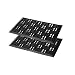 Produktbild Astra Gummimatte außenbereich Türvorleger 40x60 cm 2er Set - Dynamic Outdoor Türmatte Gummi Fußmatte außen rutschfest und robust - Fußabtreter aussen - Höhe: 14mm