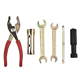 5-teiliges Motorrad-Werkzeugset mit Zange, Schraubenschlüssel und Steckschlüssel-Set + Aufbewahrungstasche, kompatibel mit Honda CBR600RR, CBR1000RR, CB600F, CB5