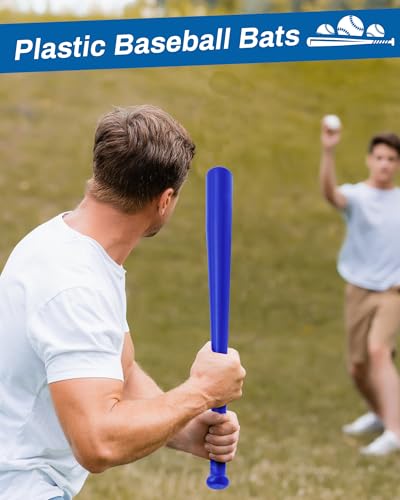 Bate de plástico para práctica de béisbol Liliful con mango moldeado de 29.5" 3