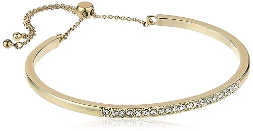 Buckley London Women's Sparkle Channel Bangle Bracelet, Gold