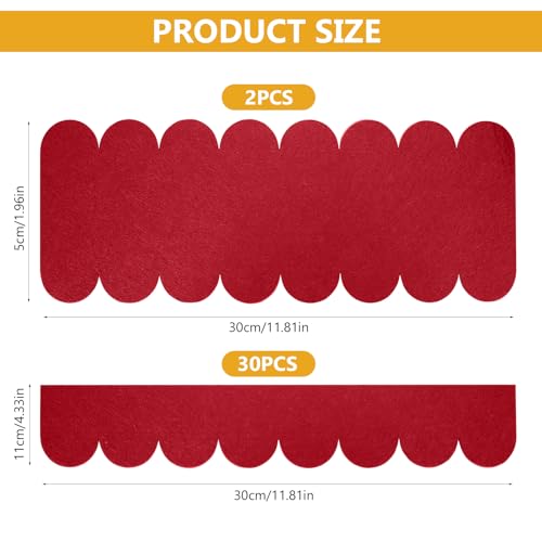 32 STK Mini Dachschindeln für Vogelhaus, Selbstklebende Dachpappe Schindeln, Dachpappe für Vogelhaus, Insektenhotel, Nistkasten Hasenstall (Rot/30 x 5 cm/30 x 11 cm)