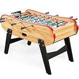 CATENACCIO Babyfoot Adulte Sportivo Bois Clair 161x110x95cm – Baby-Foot Café avec 4 Balles...