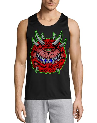 Camiseta tirantes hombre negra algodón evita sudor Oh a Scary Monster