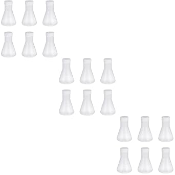 18 Pcs Plastic Erlenmeyer Flask Plastic Flasks Experiment Supply for Experiment for Laboratory Professional
