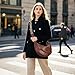 VINBAGGE Bolso Bandolera Mujer Cuero PU con Correa Ancha Ajustable y Desmontable Bolso Cruzado Compras Bolsos Cartera Bandolera Bolsa Crossbody Moon Bag Imagen de VINBAGGE Bolso Bandolera Mujer Cuero PU con Correa Ancha Ajustable y Desmontable Bolso Cruzado Compras Bolsos Cartera Bandolera Bolsa Crossbody Moon Bag
