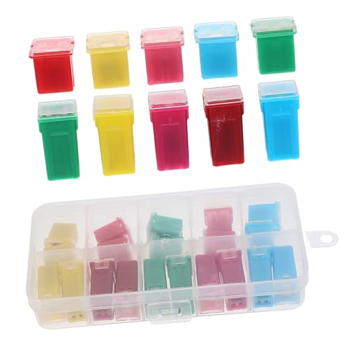 Kit de 20 fusibles micro automotrices Luxshiny con estuche plástico para reemplazo y instalación fáciles en autos, camiones y SUV miniatura 1