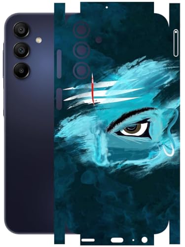 Image of AtOdds - Full Body Back Screen Guard Protector Film - Lamination Wrap Skin Sticker Compatible with Samsung Galaxy A15 (5G) | Scratchproof Matte Finish (Mahadev)