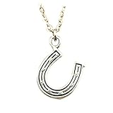 Metalle Typ: Zink Legierung Einfach Vintage Antik Silber Farbe 18 * 12 mm Pferd Schuh Halskette, Halskette Hufeisen