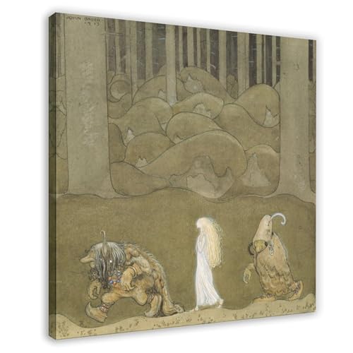 Impression sur toile 1913 John Bauer, tableau de qualité pour chambre d'enfant