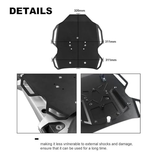 Portaequipajes de aluminio premium para BMW R1250GS y R1200GS Adventure 5