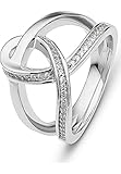  JETTE Damen-Damenring Seamans Duty 44 Zirkonia 63 Silber 32010649
