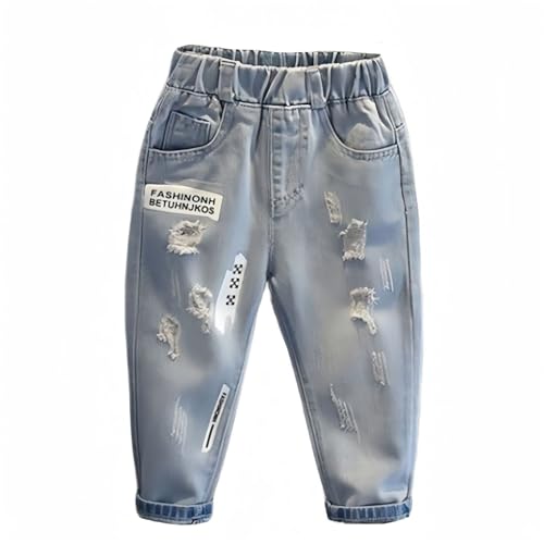 Jean baggy noir pour garçon 8 ans avec taille élastique