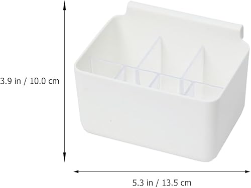Miniatura 6 de Veemoon 3 unidades de caja de estantes blancos colgantes contenedores mostrador de cocina diapositivas refrigerador alimentos aperitivos despensa