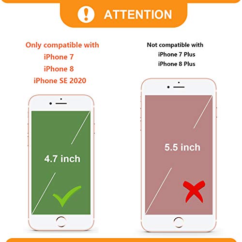 Bocasal Wallet Case For Iphone Se(2022)/Se(2020)/8/7, Genuine Leather Support Wireless Charging Rfid Blocking Flip Case Card Holder, Kickstand Folio Cover With Wrist Strap 4.7 Inch (Black) #TOP1