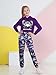Glaoly Girls Clothes Size 9 10 Cool Girl Print Hoodie Pullover Sweatshirt and Camouflage Pants with Pockets Kids Clothes Girls