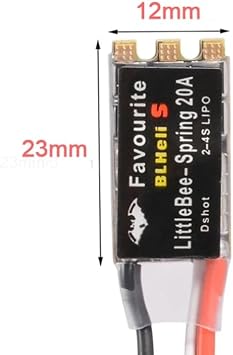 Bee Spring 20/30A Favorite BLHeli-S Brushless ESC DShot Speed Controller Motor 2~6S Lipo for FPV Quadcopter (4PCS 20A)