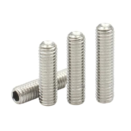 10pcs/lot M2 M3 M4 M5 M6 M8 To M16 DIN916 304 Stainless Steel Hexagon Hex Socket Cup Point Headless Grub Set Screws Concave End(