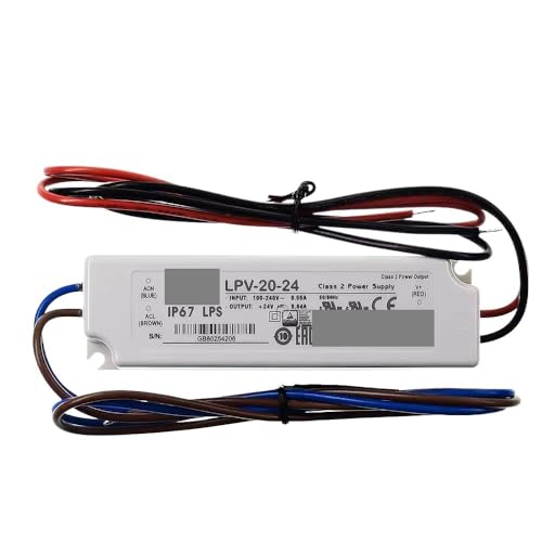Alimentation LPV-20-24 étanche IP67 à commutation 220V vers 24V continue