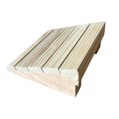 Threshold Ramp Wheelchair Threshold Ramp Non-Slip Wooden Step Stairs Driveway Curb Ramp, Portable Mobile Threshold Rise Ramps for Cars, Bikes, Wheelchair, Pets(20 * 13cm/7.8 * 5.2in)