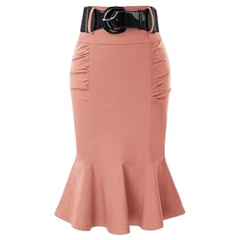 belt × herringbone mermaid skirt Amazon.com: Womens Mermaid Skirt HIPS Matched Belt HIPS